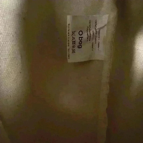 O Bag Italy Borsa Tote Blue Removable Canvas Insert used like anew - Picture 5 of 8